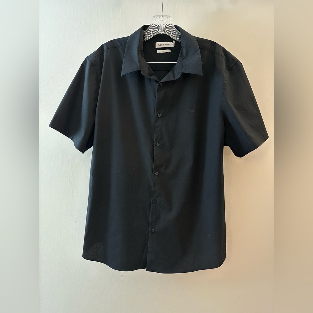 Calvin Klein Men's Slim Fit Black Shirt